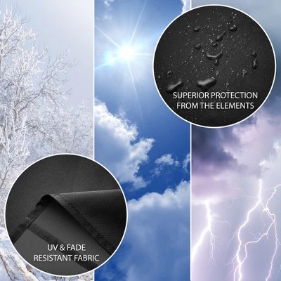 Pure Grill 27-Inch Ceramic Grill Cover For All Large Kamado Charcoal BBQ Grill Brands, Universal Fit Cover - 35" Dia X 45" H 2 Pure Grill 27-Inch Ceramic Grill Cover For All Large Kamado Charcoal BBQ Grill Brands, Universal Fit Cover - 35" Dia X 45" H - Image 2