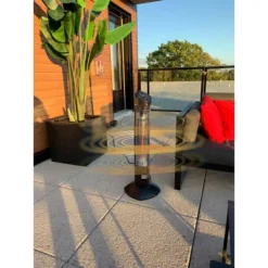 Freestanding Oscillating Tower Infrared Electric Outdoor Heater With Remote - Black - Westinghouse -Garden & Outdoors GUEST a256b771 f3b2 46f4 9b99 6f9346965e82