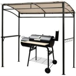 Costway 7'x4.5' Grill Gazebo Outdoor Patio Garden BBQ Canopy Shelter Storage Hook 18 Costway 7'x4.5' Grill Gazebo Outdoor Patio Garden BBQ Canopy Shelter Storage Hook -Garden & Outdoors GUEST a297c35e d76f 4f96 814f 13617c5ac603