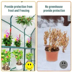 Outsunny 7' X 3' X 7' Outdoor Walk-In Greenhouse, Plant Nursery With Roll-up Windows, PE Cover, And 3 Wire Shelves -Garden & Outdoors GUEST a5bff2c1 4638 400b 91c4 86bcbdcb8a1b