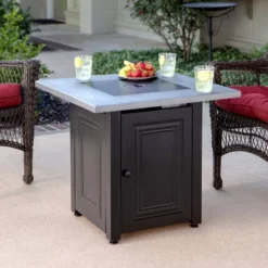 Endless Summer The Wakefield 28" Square LP Gas Outdoor Fire Pit Black -Garden & Outdoors GUEST a5ce271b 540c 4347 aa9e 6cb98a9f96bc