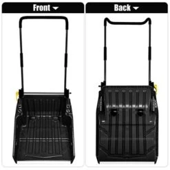 Costway 24'' Folding Poly Snow Shovel Snow Pusher W/Wheels U-Shape Handle -Garden & Outdoors GUEST a664bc5e e759 4c2e 9e13 52c03286e496