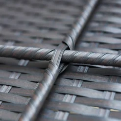 2pk Outdoor Rattan Ottomans With Cushions - Captiva Designs -Garden & Outdoors GUEST a711826e 137e 42c0 91f3 19d0827e7259