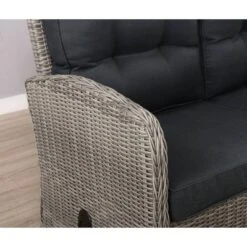 Monaco Outdoor 2 Seat Reclining Bench - Gray - Alaterre Furniture -Garden & Outdoors GUEST a7c9075a 0b0f 4b93 afba 47d2b744fd11