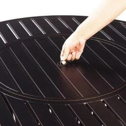 Oakland Living 5pc Deep Seating Aluminum Outdoor Patio Fire Pit Dining Set With Stripe Pattern Fire Table Copper/Gray -Garden & Outdoors GUEST a9753cfb 6a27 4546 a592 b97b2e8cb7c4 1