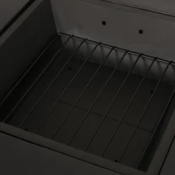 Berwick Outdoor Light Weight Concrete Wood Burning Square Fire Pit Dark Gray - Christopher Knight Home