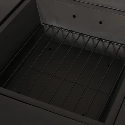 Berwick Outdoor Light Weight Concrete Wood Burning Square Fire Pit Dark Gray - Christopher Knight Home 1 Berwick Outdoor Light Weight Concrete Wood Burning Square Fire Pit Dark Gray - Christopher Knight Home