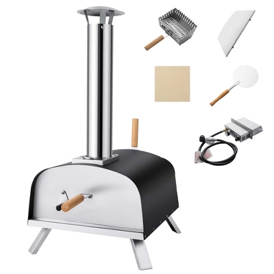 Costway 12" Multi-Fuel Pizza Oven Propane & Wood Fired Pizza Maker Portable 9 Costway 12" Multi-Fuel Pizza Oven Propane & Wood Fired Pizza Maker Portable - Image 9