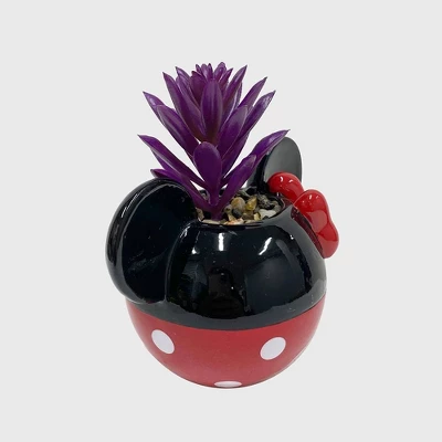 Disney 2pc Indoor/Outdoor Ceramic Mickey And Minnie Mouse Classic Succulent Set 4 Disney 2pc Indoor/Outdoor Ceramic Mickey And Minnie Mouse Classic Succulent Set - Image 4