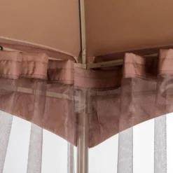 10' X 12' Outdoor Garden Gazebo With Skirts Tent Canopy Beige - Captiva Designs -Garden & Outdoors GUEST ad3e7c65 e0e0 4088 ae2b a5570b1dd68f