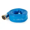 Apache 98138045 2-Inch Diameter 50-Foot Long Reinforced PVC Lay-Flat Discharge Pool Fuel Sump-Pump Hose With Aluminum Short-Shank Connections, Blue