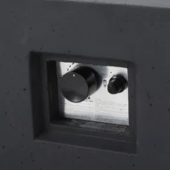 Aidan Outdoor 50000 BTU Light Weight Concrete Square Fire Pit Dark Gray - Christopher Knight Home -Garden & Outdoors GUEST aea08996 e5d9 4265 b5e1 0afd276b49ad