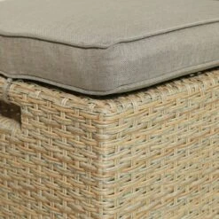 6pc Outdoor Wicker Conversation Set With Arm Chairs, Sofa, Ottomans & Coffee Table - Brown - GODEER 27 6pc Outdoor Wicker Conversation Set With Arm Chairs, Sofa, Ottomans & Coffee Table - Brown - GODEER -Garden & Outdoors GUEST af206faa c165 417e 8590 38f521d63a0c