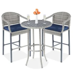 Best Choice Products 3-Piece Outdoor Wicker Bistro Bar Height Set For Patio, Garden W/ Barstools, Steel Frame 17 Best Choice Products 3-Piece Outdoor Wicker Bistro Bar Height Set For Patio, Garden W/ Barstools, Steel Frame -Garden & Outdoors GUEST af3c02cd f5ad 4696 88ea f4dd4e31f11b