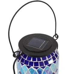 Sunnydaze Decor Sunnydaze Solar LED Outdoor Cool Blue Mosaic Lantern - 8.5" 10 Sunnydaze Decor Sunnydaze Solar LED Outdoor Cool Blue Mosaic Lantern - 8.5" -Garden & Outdoors GUEST af3f464a 966b 423b b18e 4c3c1aed49bc