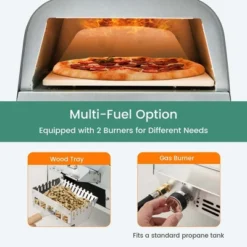 Costway 12" Multi-Fuel Pizza Oven Propane & Wood Fired Pizza Maker Portable 14 Costway 12" Multi-Fuel Pizza Oven Propane & Wood Fired Pizza Maker Portable -Garden & Outdoors GUEST af70653e bd8e 4378 b590 885684e63a74