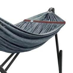 Tranquillo Universal 116 Inch Double Hammock Swing With Adjustable Powder-Coated Steel Stand And Carry Bag For Indoor Or Outdoor Use, Gray 6 Tranquillo Universal 116 Inch Double Hammock Swing With Adjustable Powder-Coated Steel Stand And Carry Bag For Indoor Or Outdoor Use, Gray -Garden & Outdoors GUEST afb7adee a297 4911 8bff 003ac9f3bef0