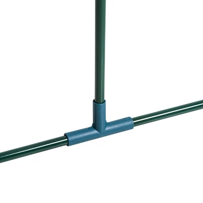 Outsunny Portable Tunneled Greenhouse With Zippered Doors, Water/UV Fighting PVC Cover 6 Outsunny Portable Tunneled Greenhouse With Zippered Doors, Water/UV Fighting PVC Cover - Image 6