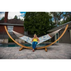 Vivere 15ft Arc Hammock Stand - Pine Color -Garden & Outdoors GUEST b21e8077 f2f3 4351 9be3 b3da99ac5a1b