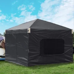 Aoodor Pop Up Canopy Tent With Removable Mesh Window Sidewalls, Portable Instant Shade Canopy With Roller Bag