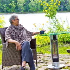 Infrared Electric Square Bistro Table Outdoor Heater - EnerG+