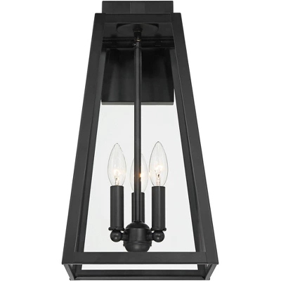 John Timberland Arrington Modern Outdoor Wall Light Fixture Mystic Black Metal 20" Clear Glass For Post Exterior Barn Deck House Porch Yard Posts Home 3 John Timberland Arrington Modern Outdoor Wall Light Fixture Mystic Black Metal 20" Clear Glass For Post Exterior Barn Deck House Porch Yard Posts Home - Image 3