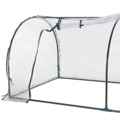 Outsunny Portable Tunneled Greenhouse With Zippered Doors, Water/UV Fighting PVC Cover 12 Outsunny Portable Tunneled Greenhouse With Zippered Doors, Water/UV Fighting PVC Cover -Garden & Outdoors GUEST b4340187 e7f9 4eb0 ada2 a20cf5284546