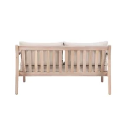 Linon Melita Acacia Two Seater Sofa Beige/White -Garden & Outdoors GUEST b44a19f0 b3ac 4371 a338 17d1be296197