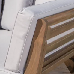 Ottavio Acacia Wood Outdoor Patio Daybed - Gray - Christopher Knight Home -Garden & Outdoors GUEST b4570028 4986 44ac baf3 3eb9b7fa0990