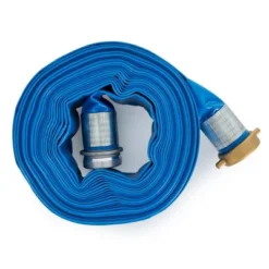 Apache 98138045 2-Inch Diameter 50-Foot Long Reinforced PVC Lay-Flat Discharge Pool Fuel Sump-Pump Hose With Aluminum Short-Shank Connections, Blue -Garden & Outdoors GUEST b520e50a 498d 4215 a7d8 8c75a327265f