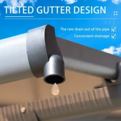 Aoodor Wall Mount Gazebo Outdoor Pergola Polycarbonate Gazebo Panels Canopy 12 Aoodor Wall Mount Gazebo Outdoor Pergola Polycarbonate Gazebo Panels Canopy -Garden & Outdoors GUEST b6c7584e 8386 4a4f 93eb 5d8d64dc0b7a