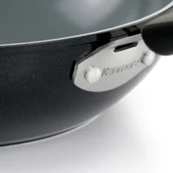 Kenmore Arlington 11 Inch Nonstick Aluminum Wok In Black Diamond -Garden & Outdoors GUEST b8158254 f794 448d 914a 7f9290207a20