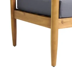 Magnolia Patio Acacia Wood Loveseat - Teak/Dark Gray - Christopher Knight Home -Garden & Outdoors GUEST b84e2659 b935 48d3 8d84 84a54c77baa0