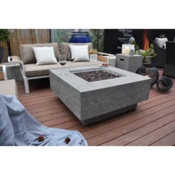 Manhattan 36" Outdoor Fire Pit Propane Table Backyard Patio Heater - Elementi -Garden & Outdoors GUEST bb38aa19 9274 4bcd b533 d2a36e835540 1