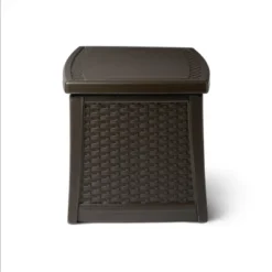 Suncast Resin Coffee Table With Storage & Suncast Resin Wicker 33 Gal. Trash Can 6 Suncast Resin Coffee Table With Storage & Suncast Resin Wicker 33 Gal. Trash Can -Garden & Outdoors GUEST bb47b52e 4b24 4a21 8b3c d3f8b7a366bc