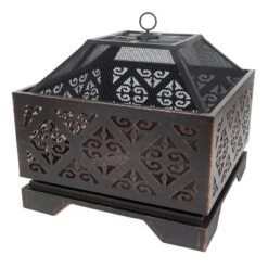 Vienna 26" Square Fire Pit - Pleasant Hearth -Garden & Outdoors GUEST bbc270ff 2406 4a8c a63d f19a1e9620ec