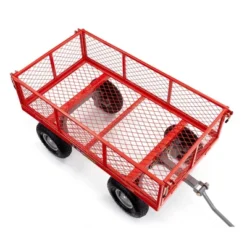 Gorilla Cart 800lbs. Capacity Heavy Duty Durable Steel Mesh Flatbed Garden Utility Wagon - Red 6 Gorilla Cart 800lbs. Capacity Heavy Duty Durable Steel Mesh Flatbed Garden Utility Wagon - Red -Garden & Outdoors GUEST bc9343aa 68cd 45fb 8678 7c9454775b31