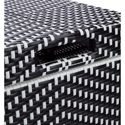 2pc Maksville Outdoor Aluminum Storage Bench & Trash Can - MiBasics 11 2pc Maksville Outdoor Aluminum Storage Bench & Trash Can - MiBasics - Image 11