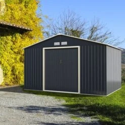 Costway Metal Storage Shed For Garden And Tools W/Sliding Double Lockable Doors -Garden & Outdoors GUEST bd97462d 04f6 470f a8b7 3aadcc650687