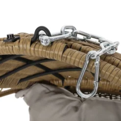 Greystone Indoor/Outdoor Wicker Hanging Chair With 8' Chain - Light Brown/Beige - Christopher Knight Home 15 Greystone Indoor/Outdoor Wicker Hanging Chair With 8' Chain - Light Brown/Beige - Christopher Knight Home -Garden & Outdoors GUEST c0f425a7 5538 4cab afd5 ae414bbe2b67