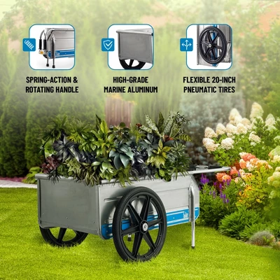 Tipke Manufacturing Company Foldit 2100 Do It All Portable Rust Corrosion Resisting Aluminum Folding Utility Cart, 330 Pound Capacity 3 Tipke Manufacturing Company Foldit 2100 Do It All Portable Rust Corrosion Resisting Aluminum Folding Utility Cart, 330 Pound Capacity - Image 3