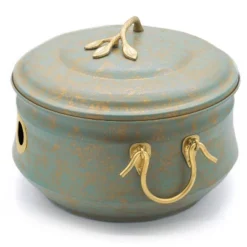 Steel Sedona Hose Pot With Lid - Green - Good Directions -Garden & Outdoors GUEST c1c4d6e1 3ead 4227 a682 811ab1303d27