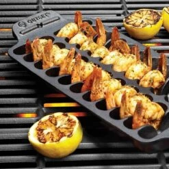 Cast Iron Shrimp Grill Pan - Outset -Garden & Outdoors GUEST c3cc08a6 cc73 4cb8 a02e 76a02b71f192