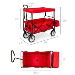 Best Choice Products Folding Utility Cargo Wagon Cart W/ Removable Canopy, Cup Holders 13 Best Choice Products Folding Utility Cargo Wagon Cart W/ Removable Canopy, Cup Holders -Garden & Outdoors GUEST c4639e51 9c88 40c3 bab9 311904c90dee