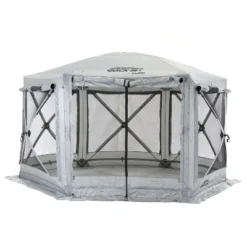 CLAM Quick-Set Pavilion Portable Pop-Up Outdoor Camping Gazebo Screen Tent Sided Canopy Shelter W/ Ground Stakes & Carry Bag -Garden & Outdoors GUEST c48b147c 4bcd 4fe8 9c61 6453a4b908c2
