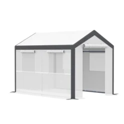 Outsunny Outdoor Walk-In Tunnel Greenhouse Garden Warm Hot House With Roll Up Windows, Zippered Door, & Weather Cover -Garden & Outdoors GUEST c4d2885e 06c3 4a9d a1c8 6c1cdb020cbd