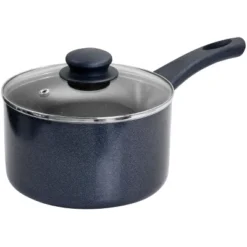 Oster® Oster Anetta 1.5 Quart Aluminum Nonstick Saucepan In Navy Blue -Garden & Outdoors GUEST c5284cc1 14c4 444c aa44 2dcaeeed86d1