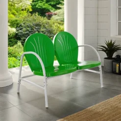 Griffith Outdoor Loveseat - Kelly Green - Crosley