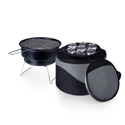 Picnic Time Caliente - Charcoal Grill With Tote/Cooler Model 771-00-175 1 Picnic Time Caliente - Charcoal Grill With Tote/Cooler Model 771-00-175