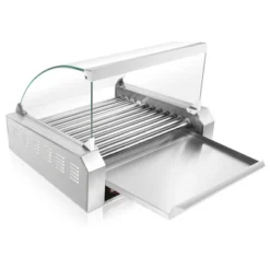 Olde Midway Electric Hot Dog Roller Grill Machine With Glass Cover, Commercial Grade -Garden & Outdoors GUEST c74413aa 29e7 4f0b 87af 60ed57a1fc16